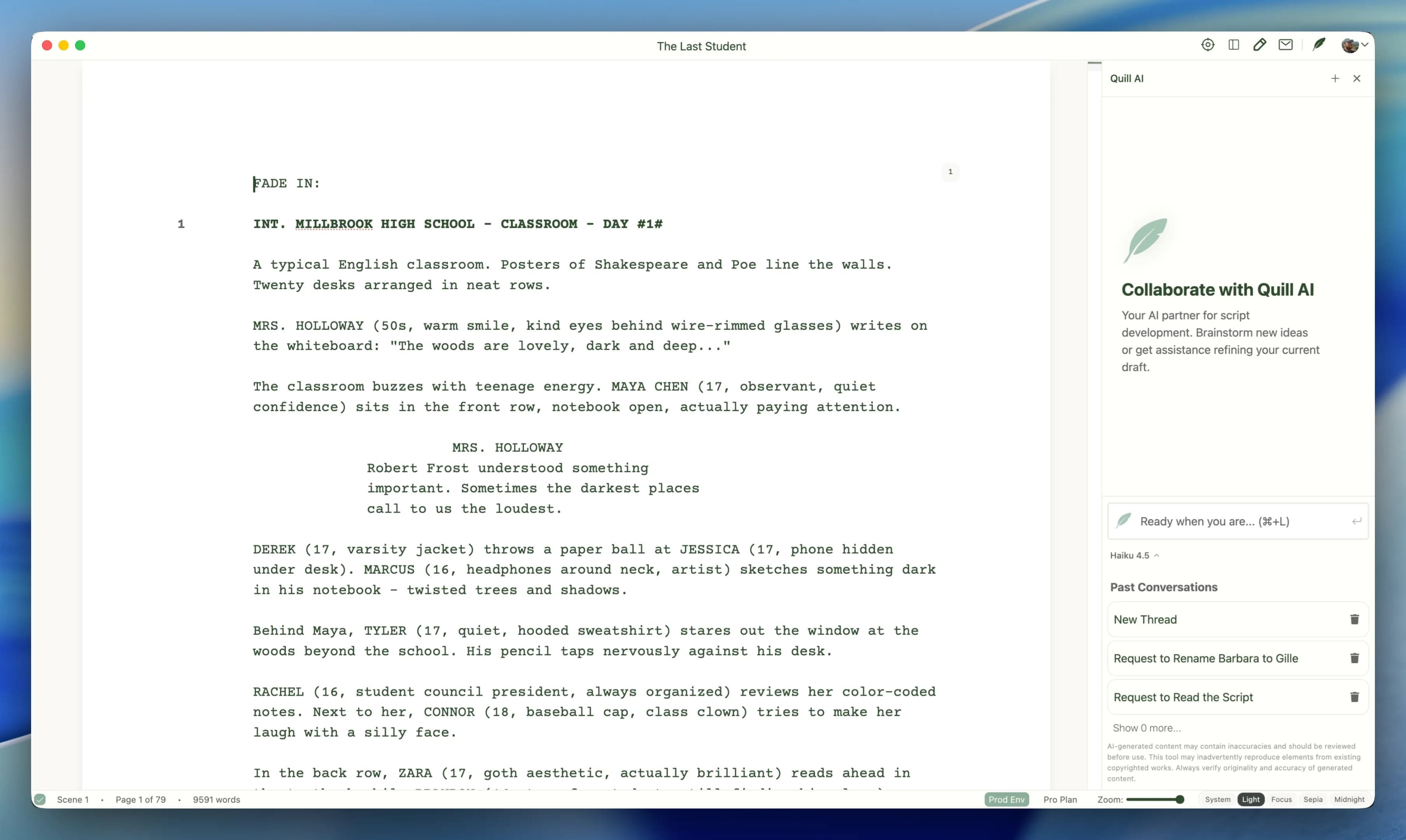 Inkwell Light theme